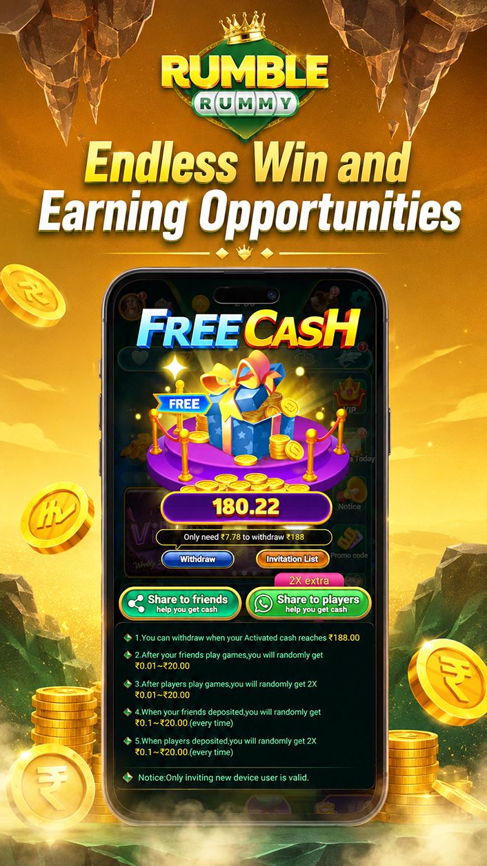 Rumble Rummy Win and Earning Opportunities
